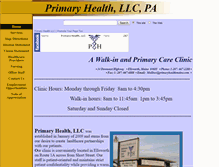 Tablet Screenshot of primaryhealthmaine.com